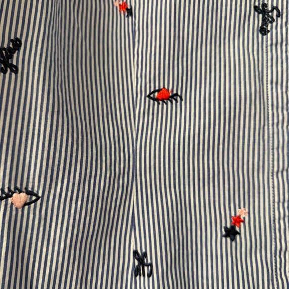 Fun striped embroidered shirt - Picture 3 of 3